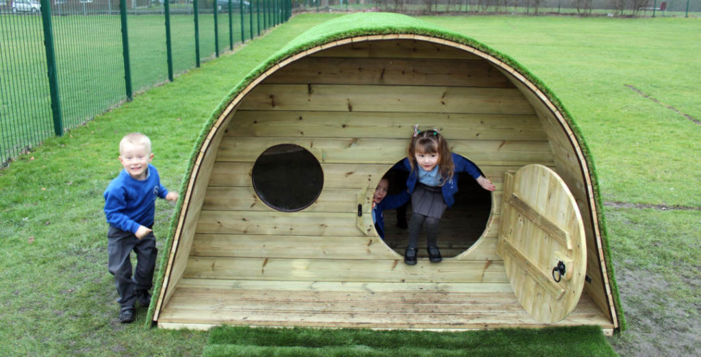 Hobbit House / Wooden Playhouse for Schools and Nurseries