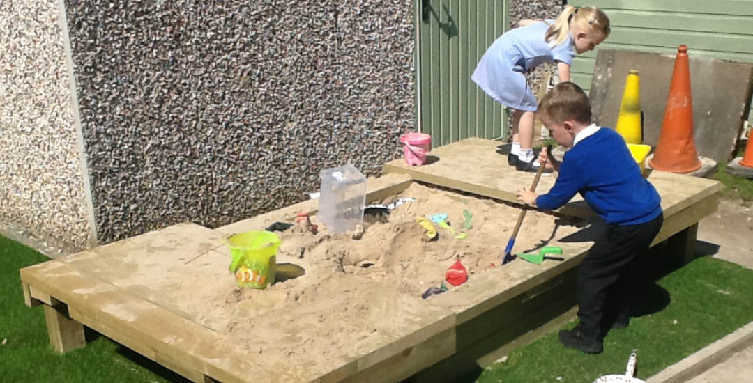image of sandpit for blog by Discovering days on do kids suffer from stress