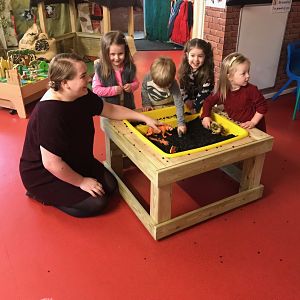 School Activity table with pit