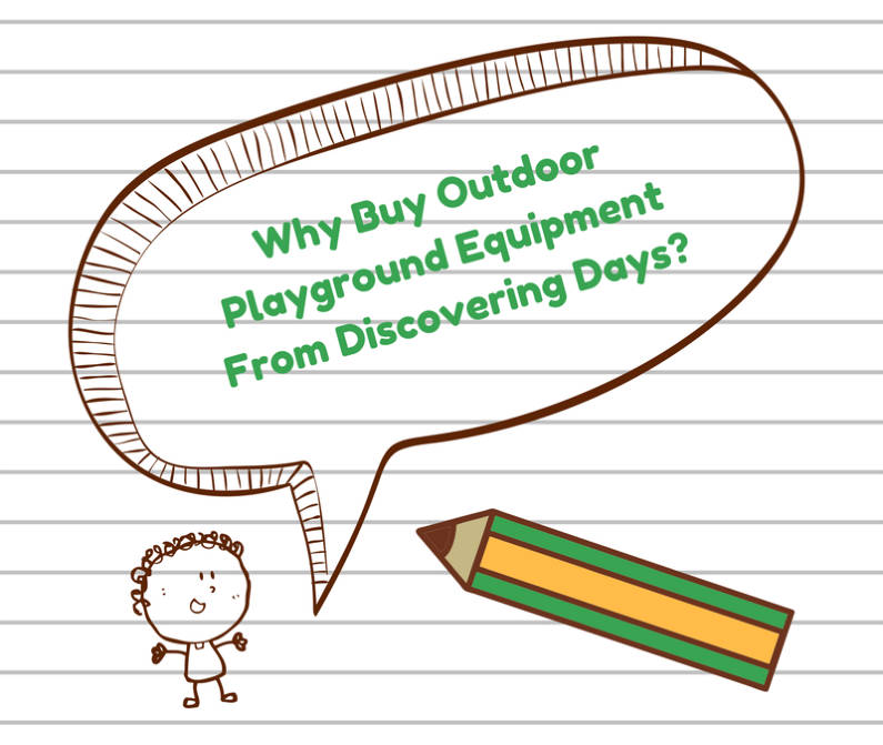 Discovering Days blog header image on a post about outdoor playground equipment and why Discovering Days are a great place to buy from