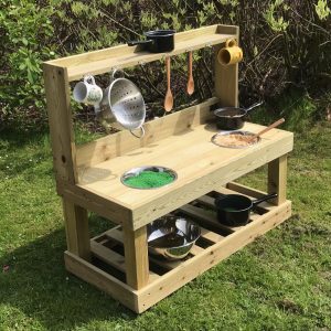 Wooden kitchen for school