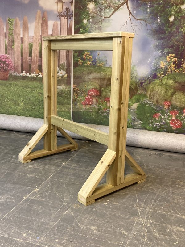 Freestanding Clear Paint Board